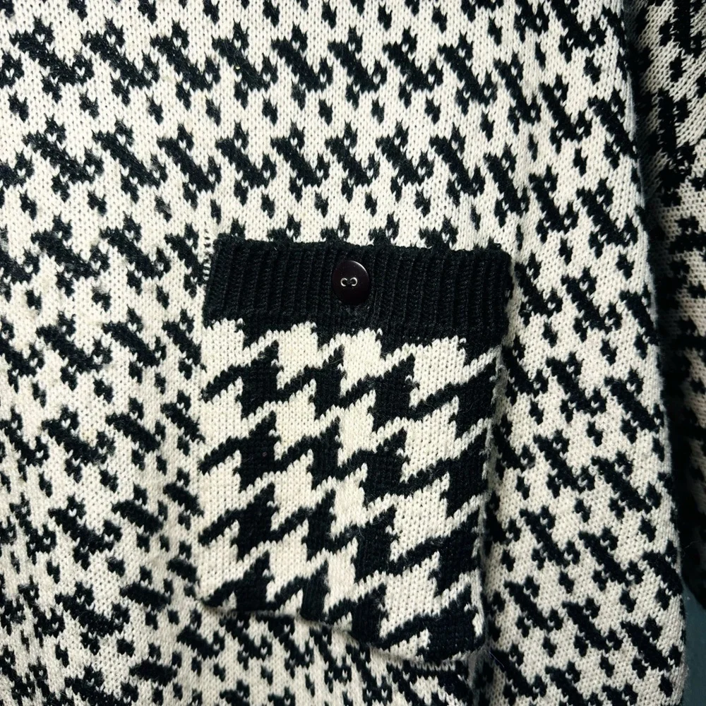 VINTAGE ANN WI HOUNDSTOOTH SWEATER - Picture 4 of 7